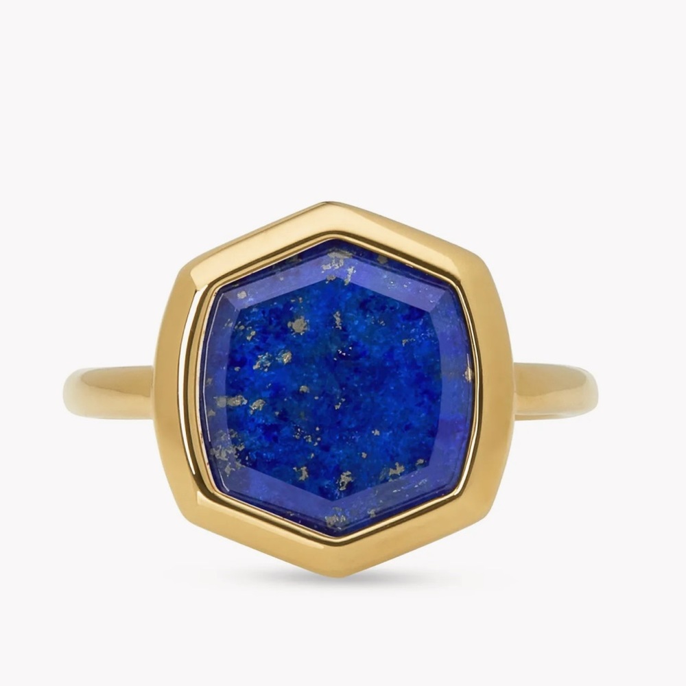 💙 Kendra Scott Davis 18k Gold Vermeil Cocktail Ring